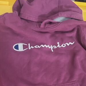 Champion Kids Hoodie - Maroon, Size XL